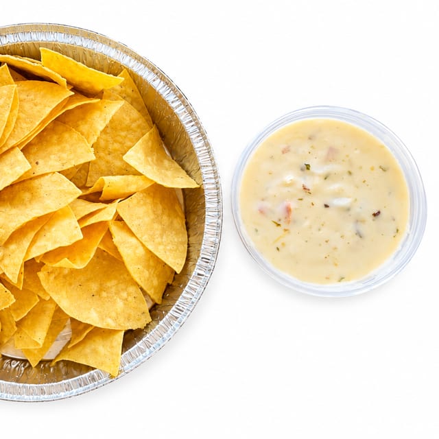 Chips & Queso Dip.