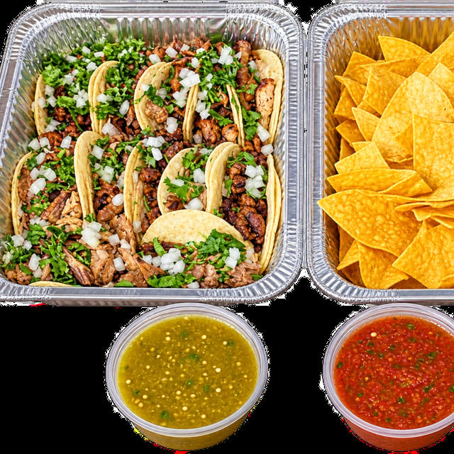 12 Street Tacos & Chips Tray.