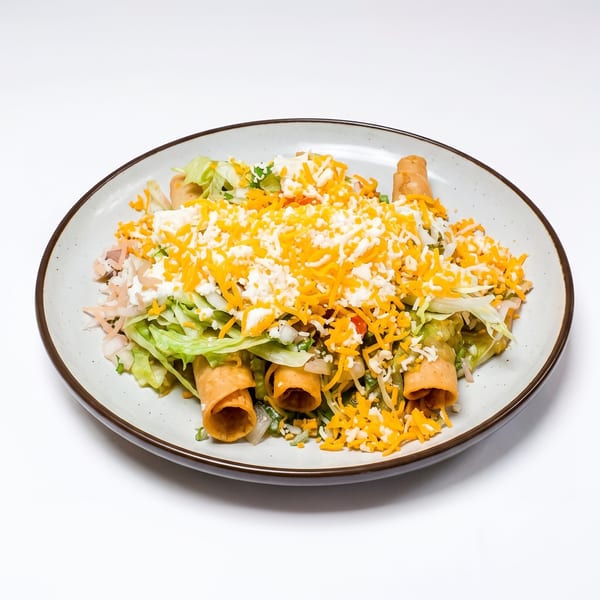 Steak tacos plate with rice and beans