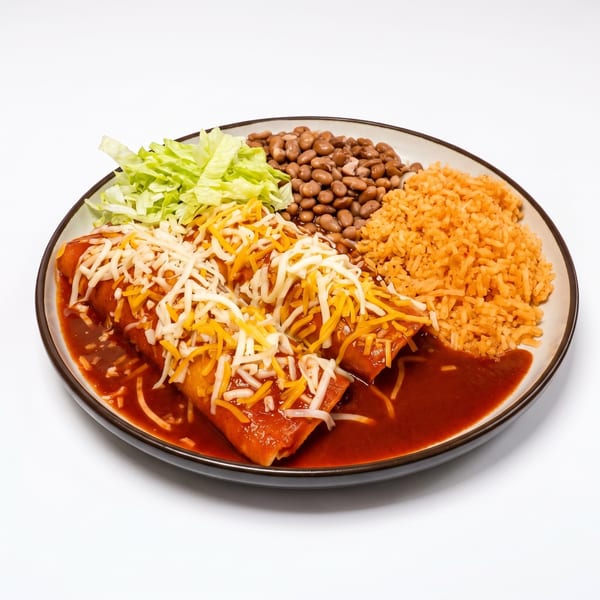 Chorizo and eggs plate with rice, beans and tortilla