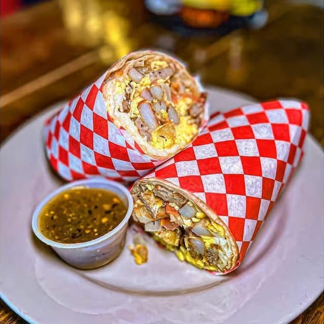 Sausage Breakfast Burrito..