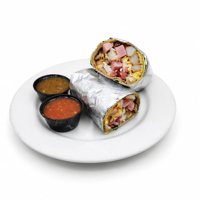 Ham Breakfast Burrito.