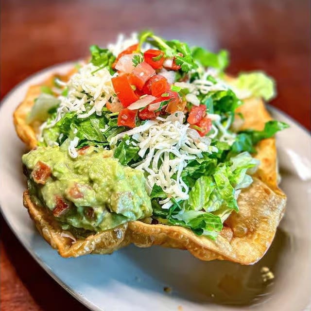 Shredded Beef Taco Salad.