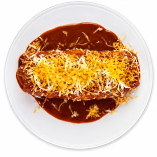 Enchilada Style Bean & Cheese Burrito