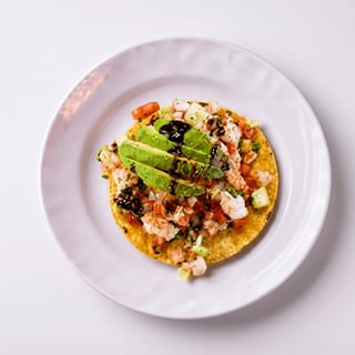 Shrimp Ceviche Tostada
