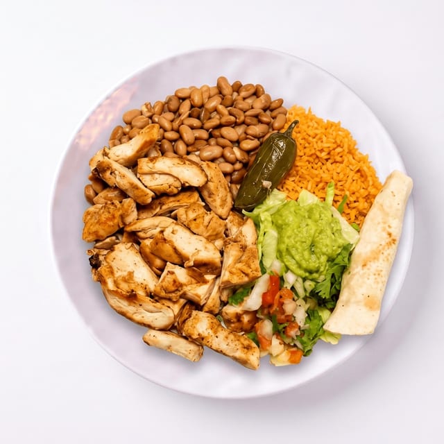 Pollo Asado Plate.